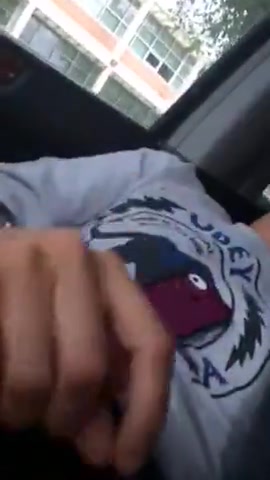 student cuming in car getting fingered by daddy