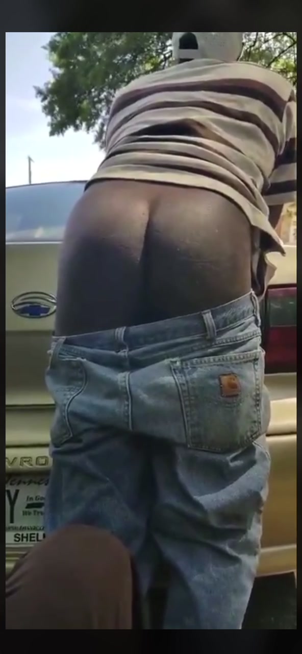 Standing with his ass out