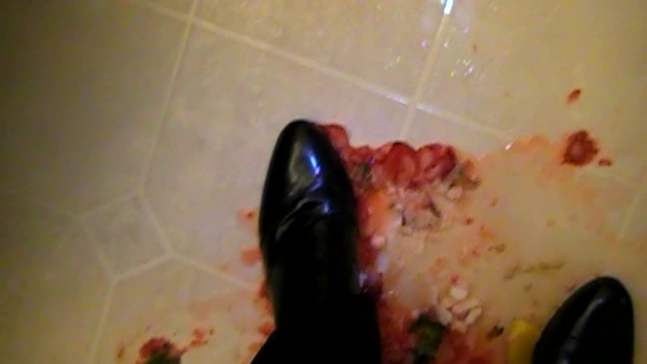 MY DRESS SHOES STOMPING STRAWBERRIES AND FRUIT