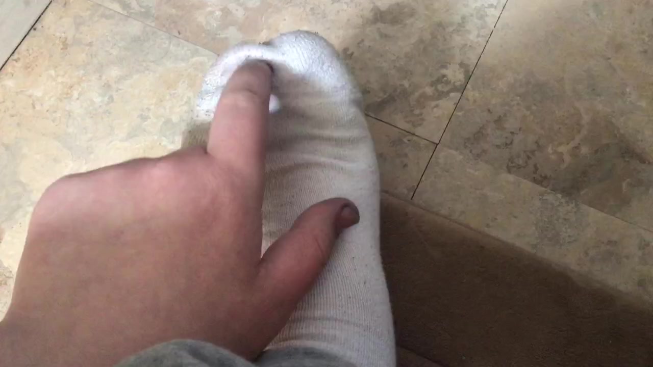 My socked feet - video 2