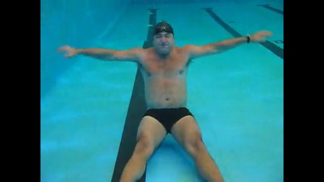 Yummy freedivers breatholding in pool