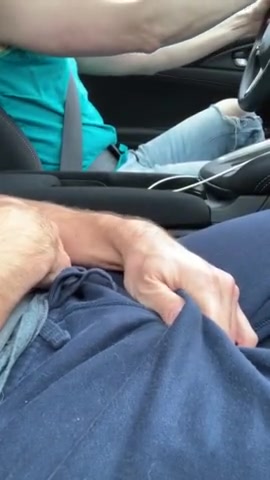 Uber ride gets horny for both