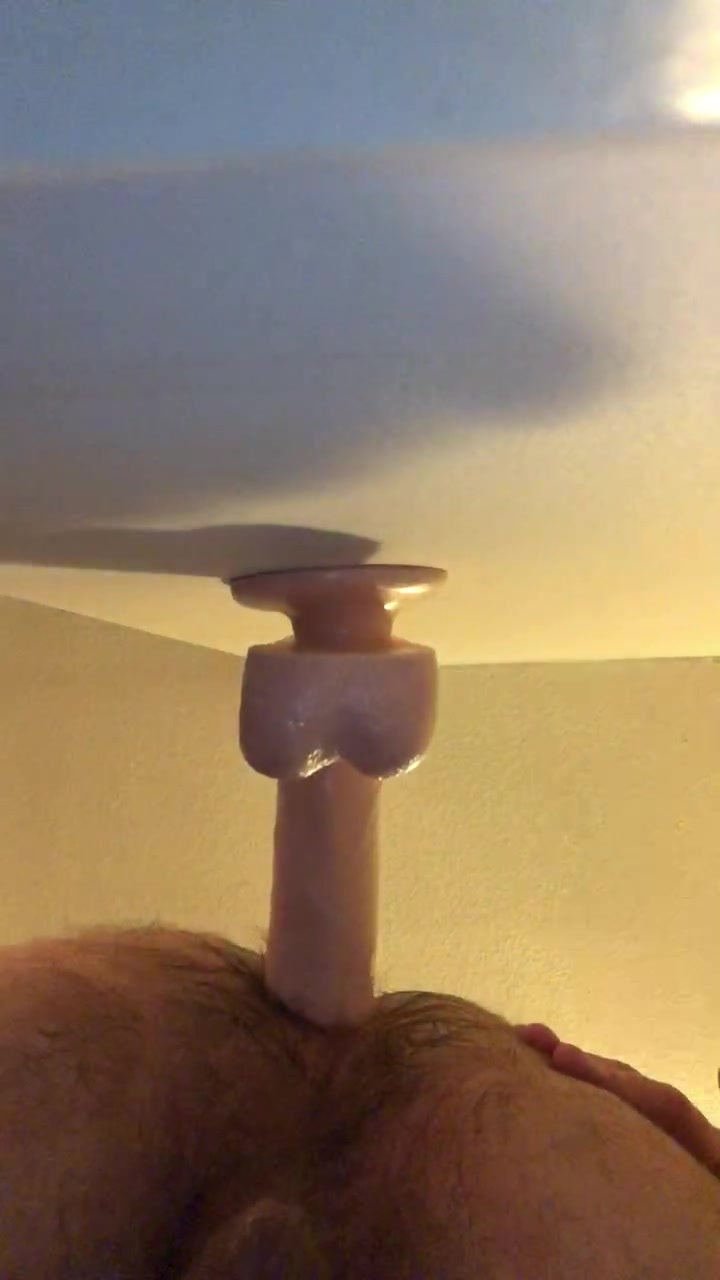 Using my gf’s dildo