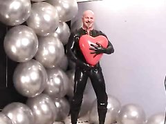 Daddy in latex suit