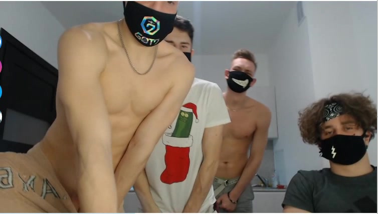FOUR SEXY RUSSIAN BOYS ON CAM 4