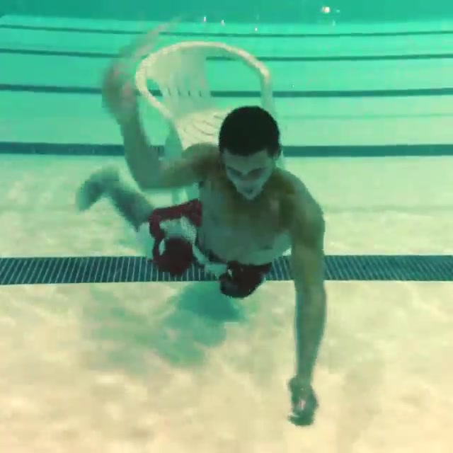 Ripping goggles underwater