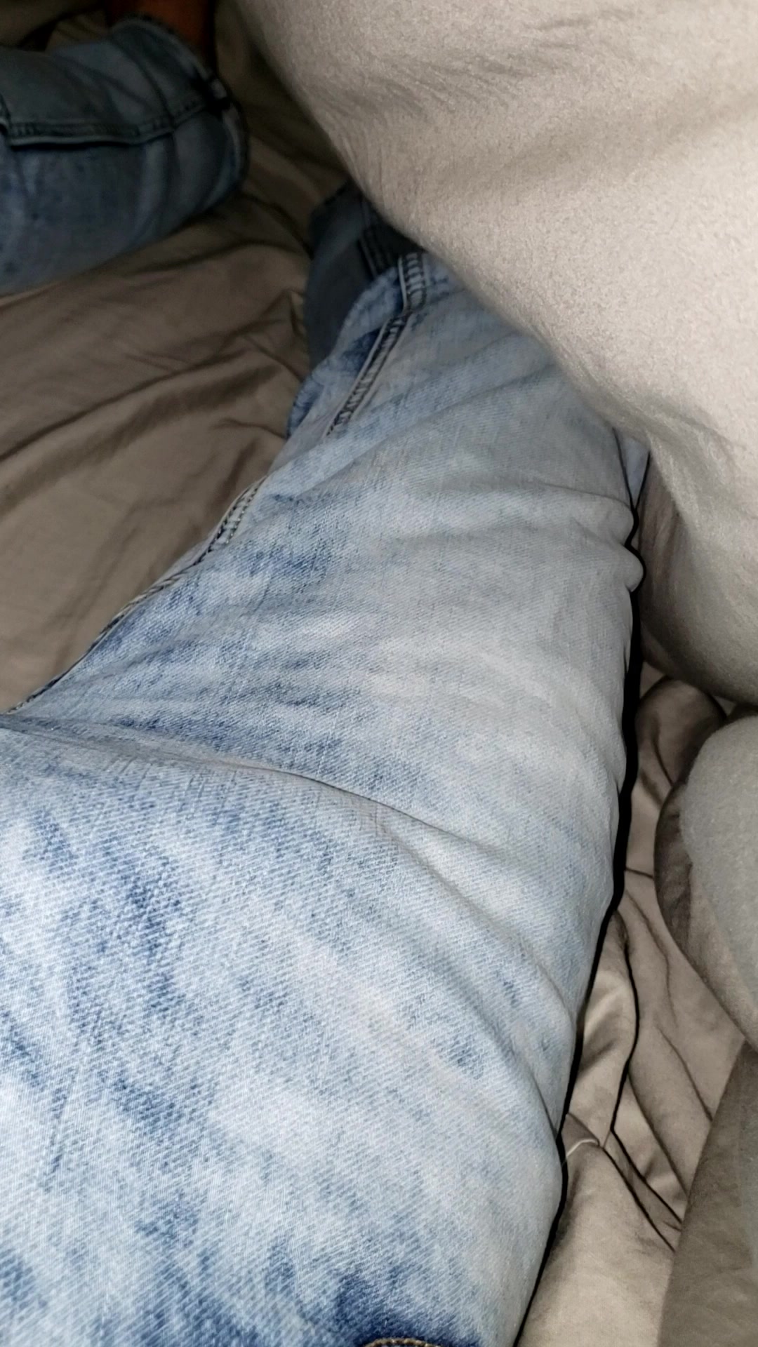 Pissing my Jean's before going to bed