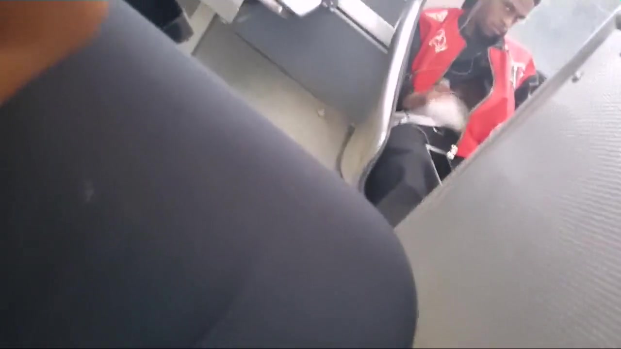 Caught Black dude jacking off at the bus