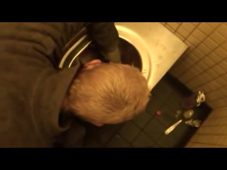 Public toilet piss and fuck pervert