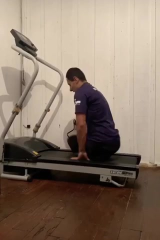 Legless on treadmill