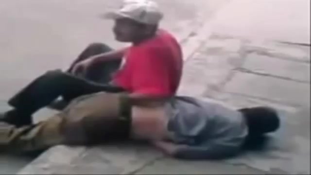 Drunk guy antics