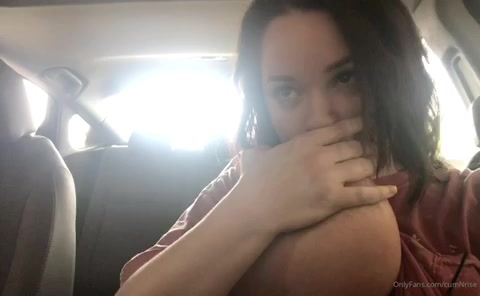Milk whore gets caught sucking in car