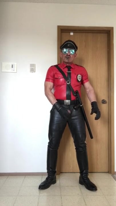 Red Leather master daddy smoking 7