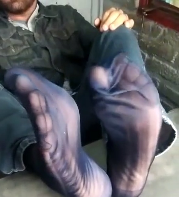 Sheer Socked Feet