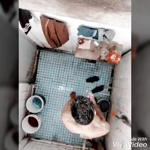 Spy boy shower in bathroom 1