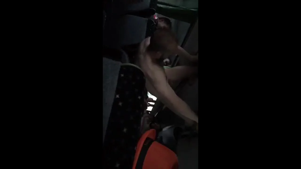 French Rugby Lad Naked On The Bus