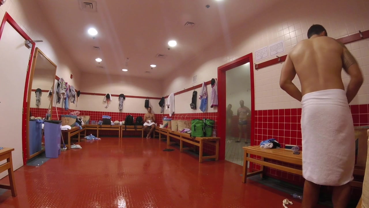 French rugby lads naked in the locker room
