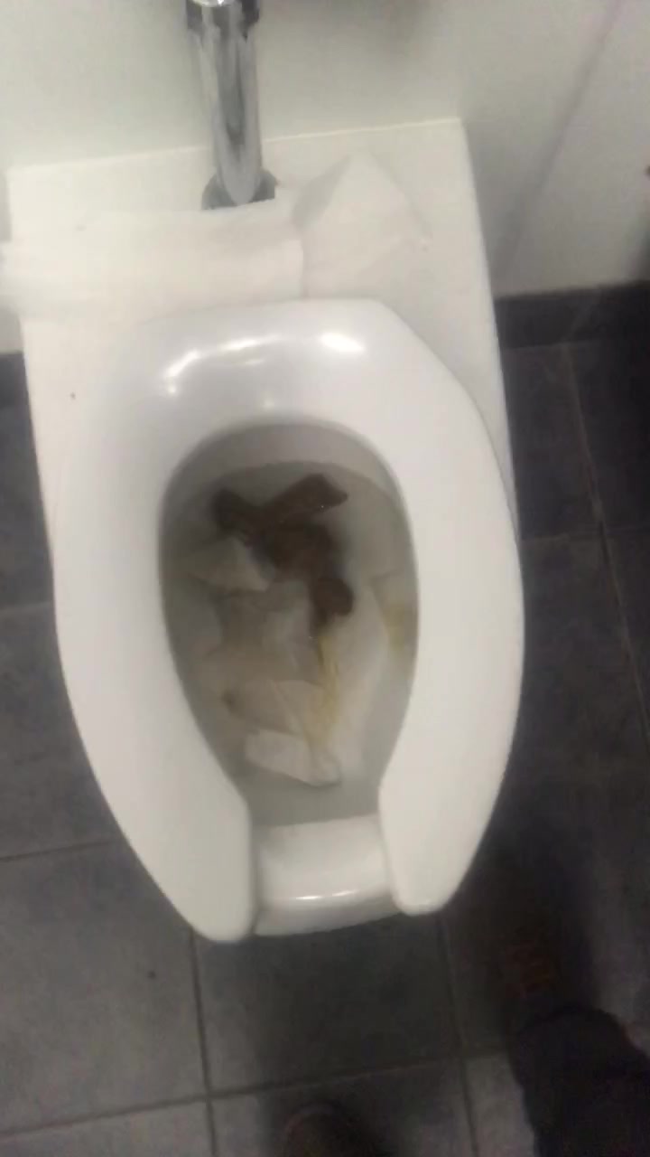 Clogged public shitter (part 3)