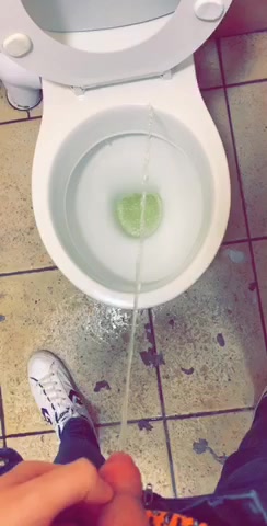 Public toilet piss - video 2