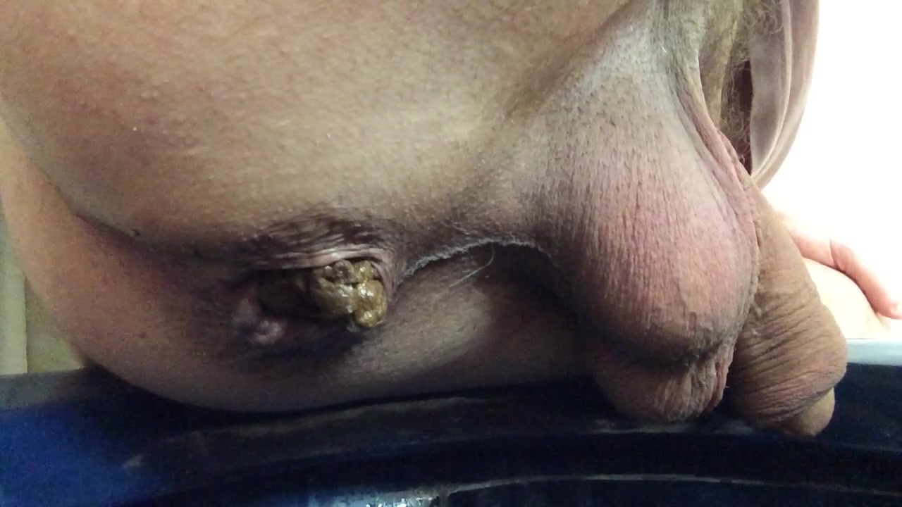Shitting on close-up