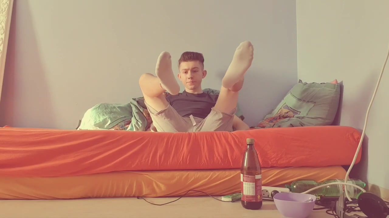 Twink Shows His Socks and Feet