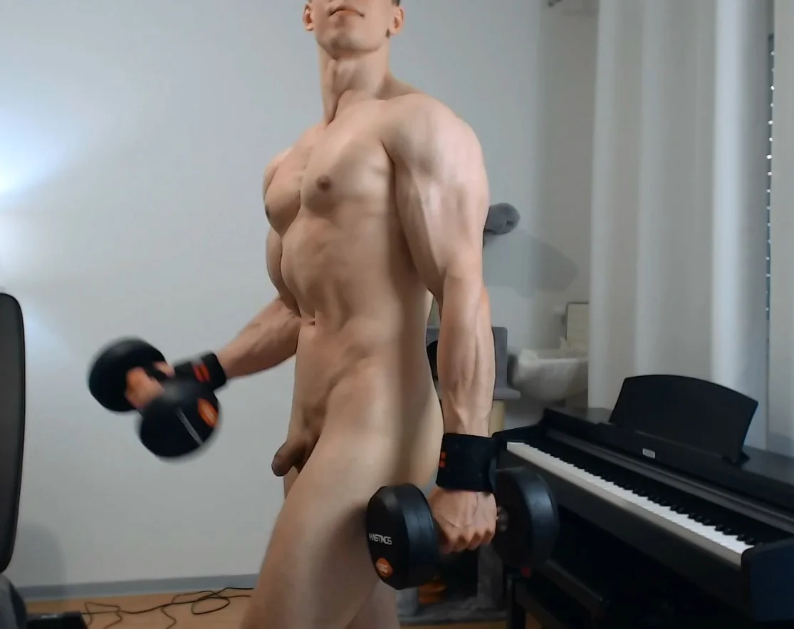 naked workout video