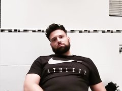 Alpha Male Jerking Off In The Bathroom