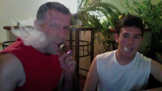 Dad and Son cigar 1