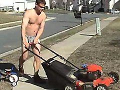 Lost Bet - Naked Lawn Boy