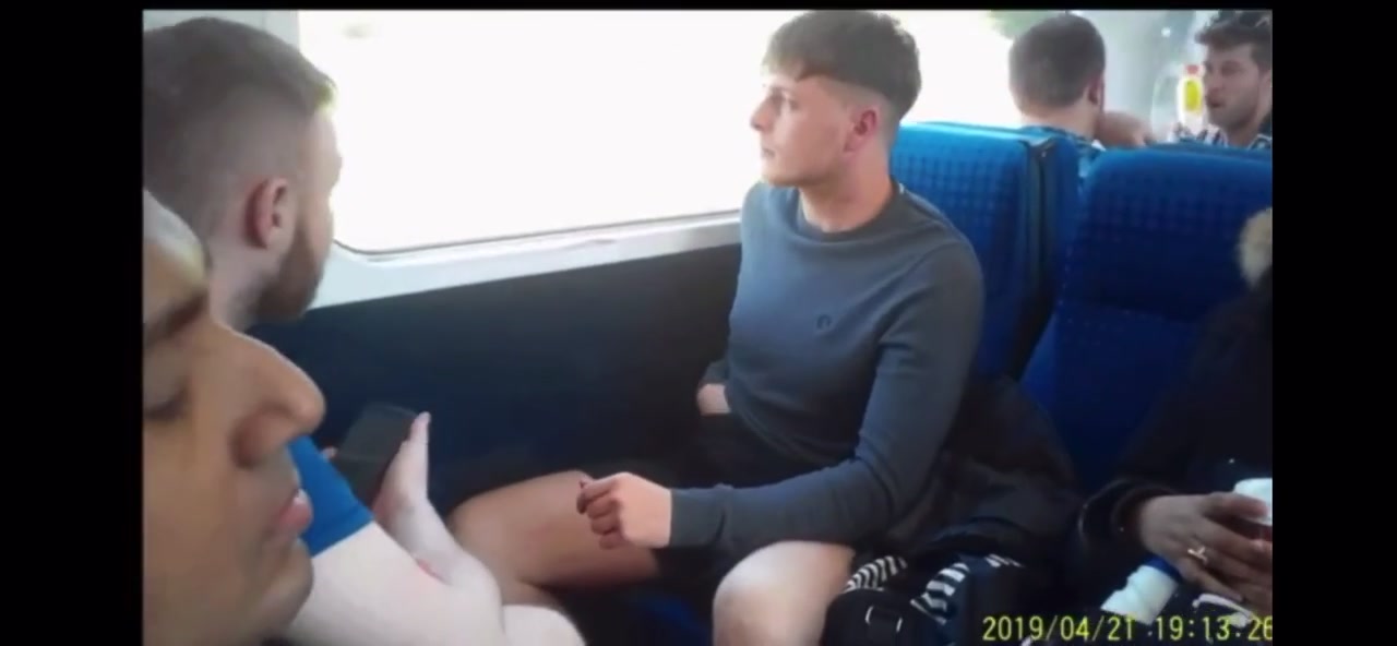 Touching Himself on the Train