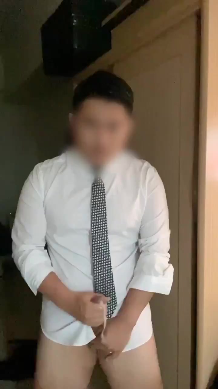 Japanese businessman masturbation