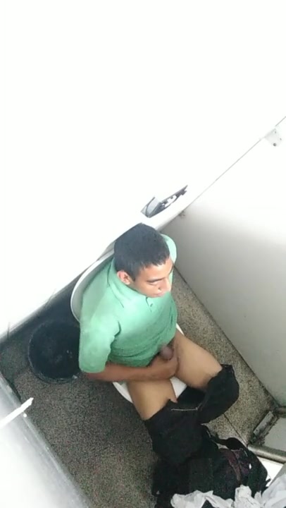 hot latino cums in restroom