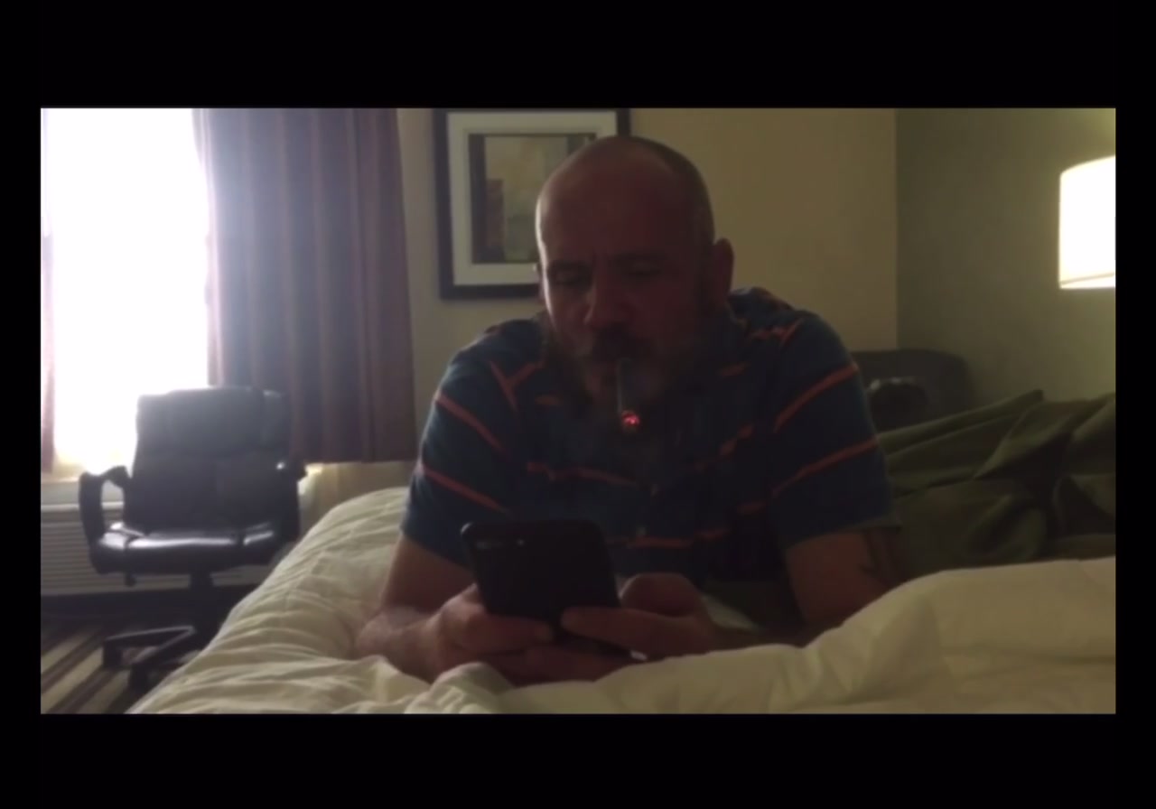 Cigar in hotel room