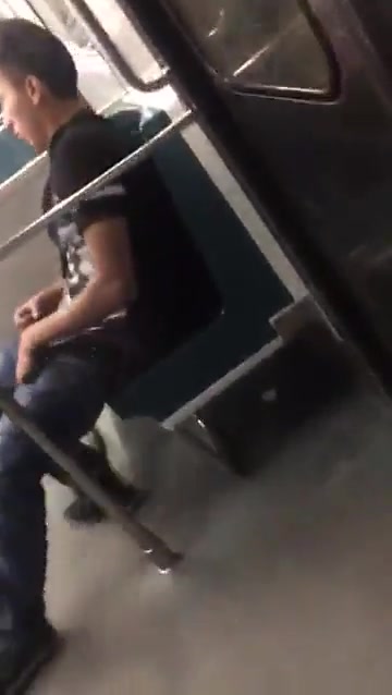sucking on the subway