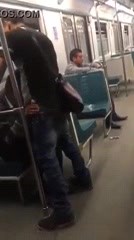 Pigs watched getting busy in subway