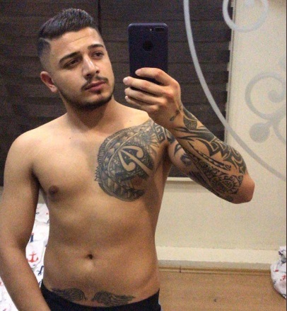 Muscular and tattooed Turkish man\