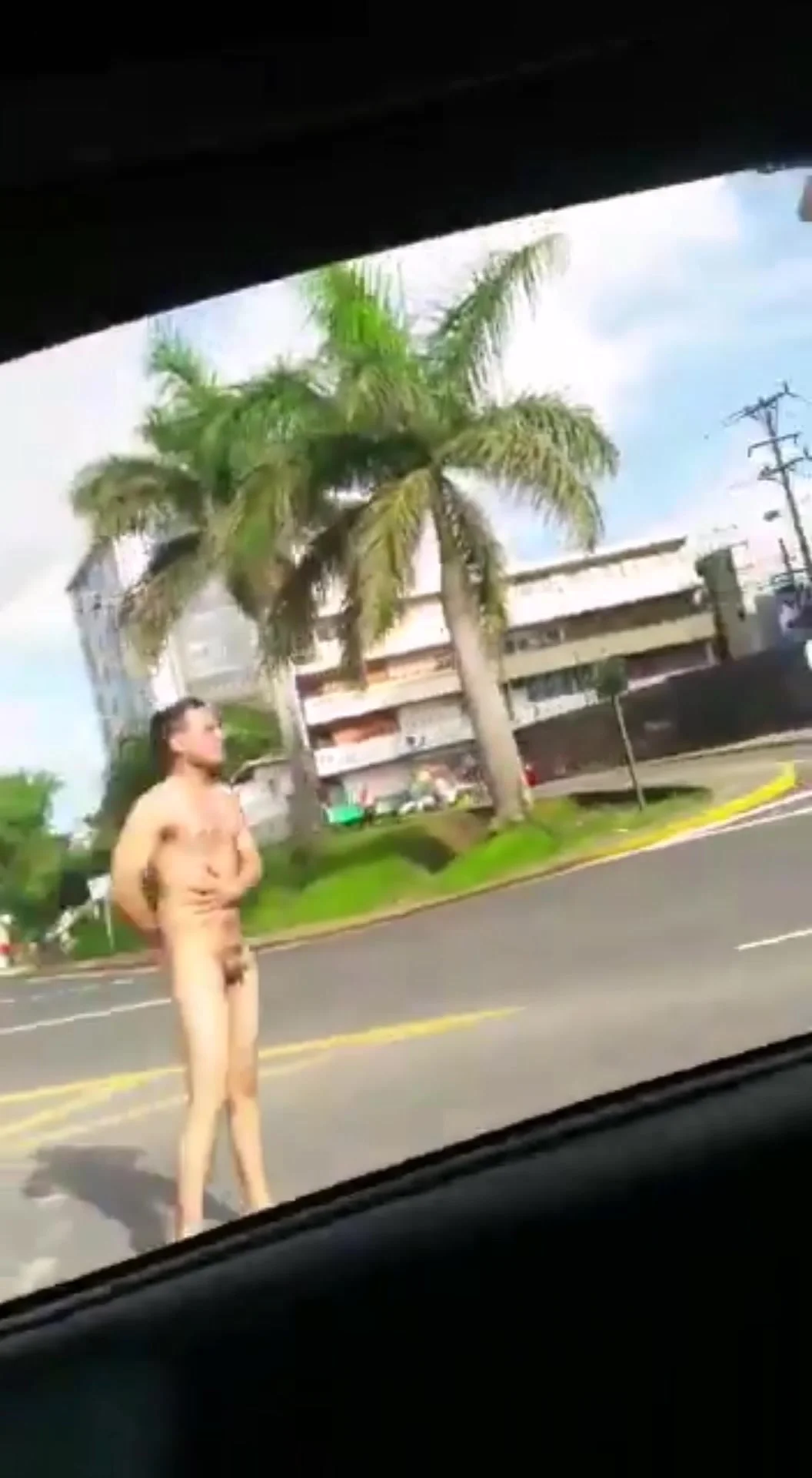 Nude man in public street - ThisVid.com