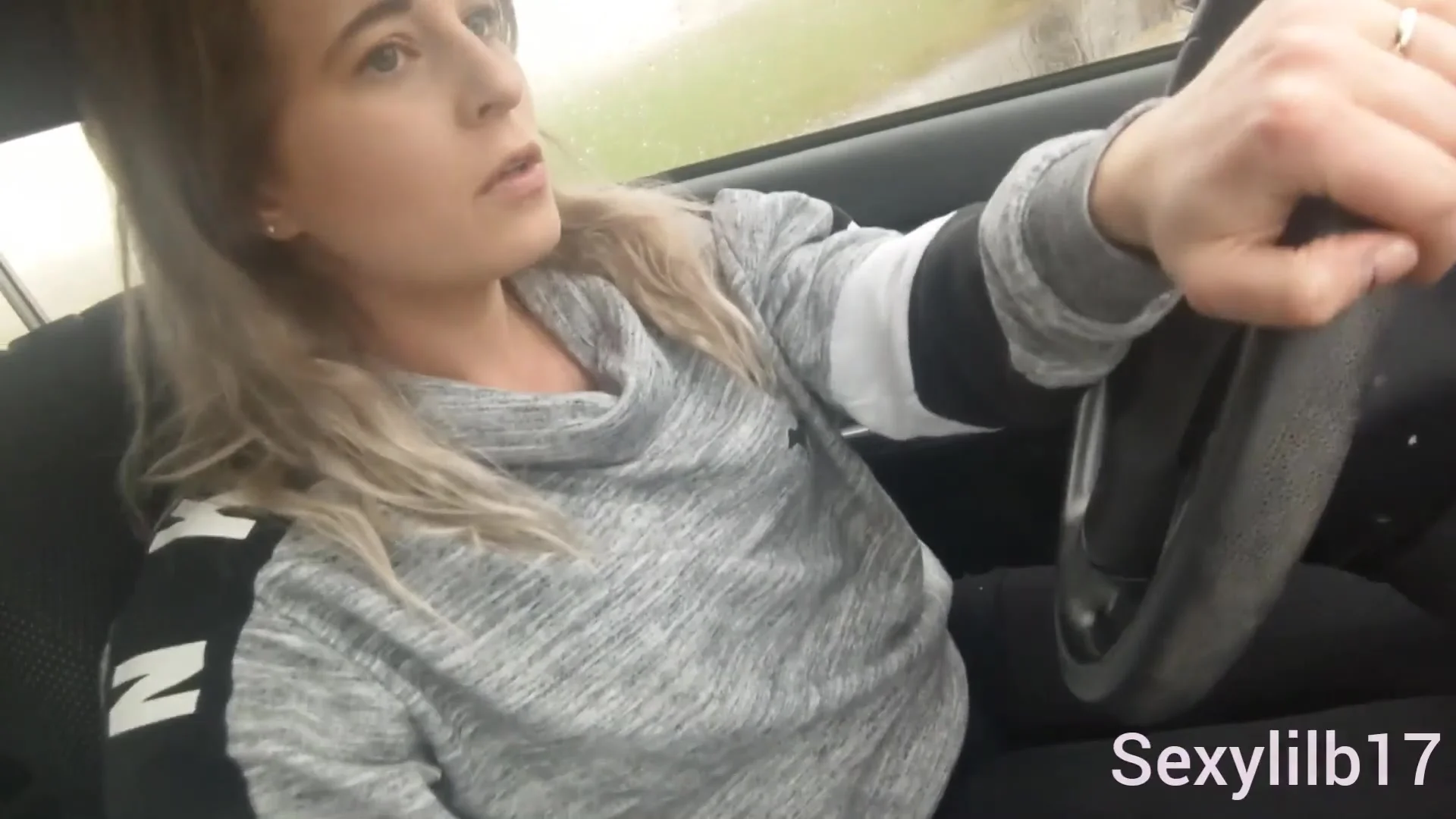 Blond Girl Masturbating Hd - Blonde chick pissing and masturbating while driving - ThisVid.com