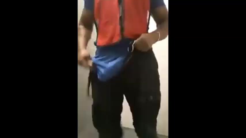Huge dick with uniform