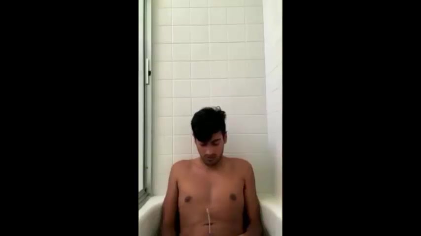 Pissing on himself