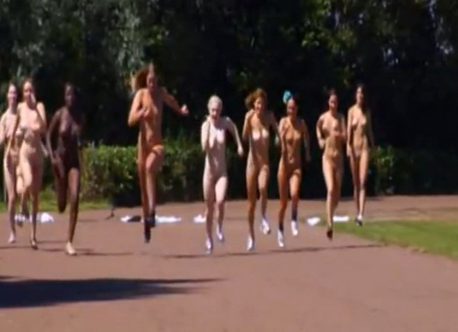 Running naked and trying to win the race