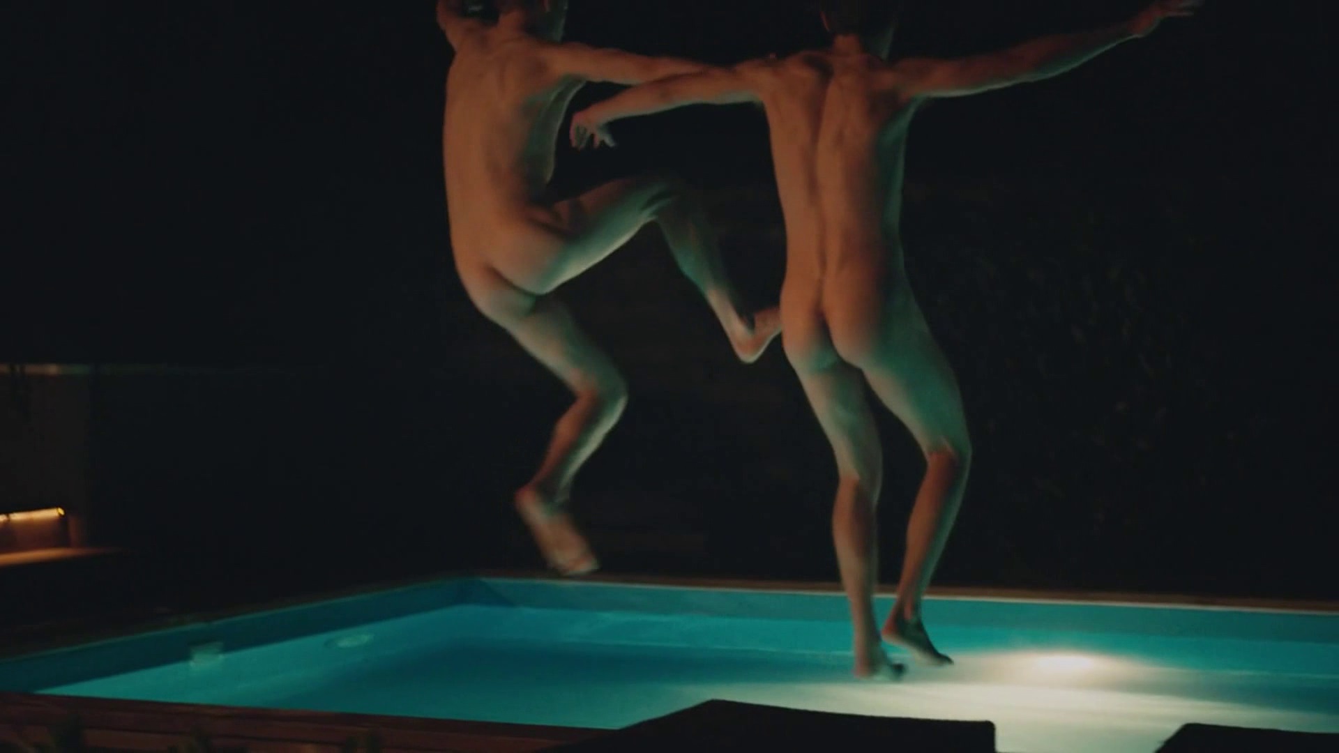 Guys just having fun naked Skinny Dipping Boys