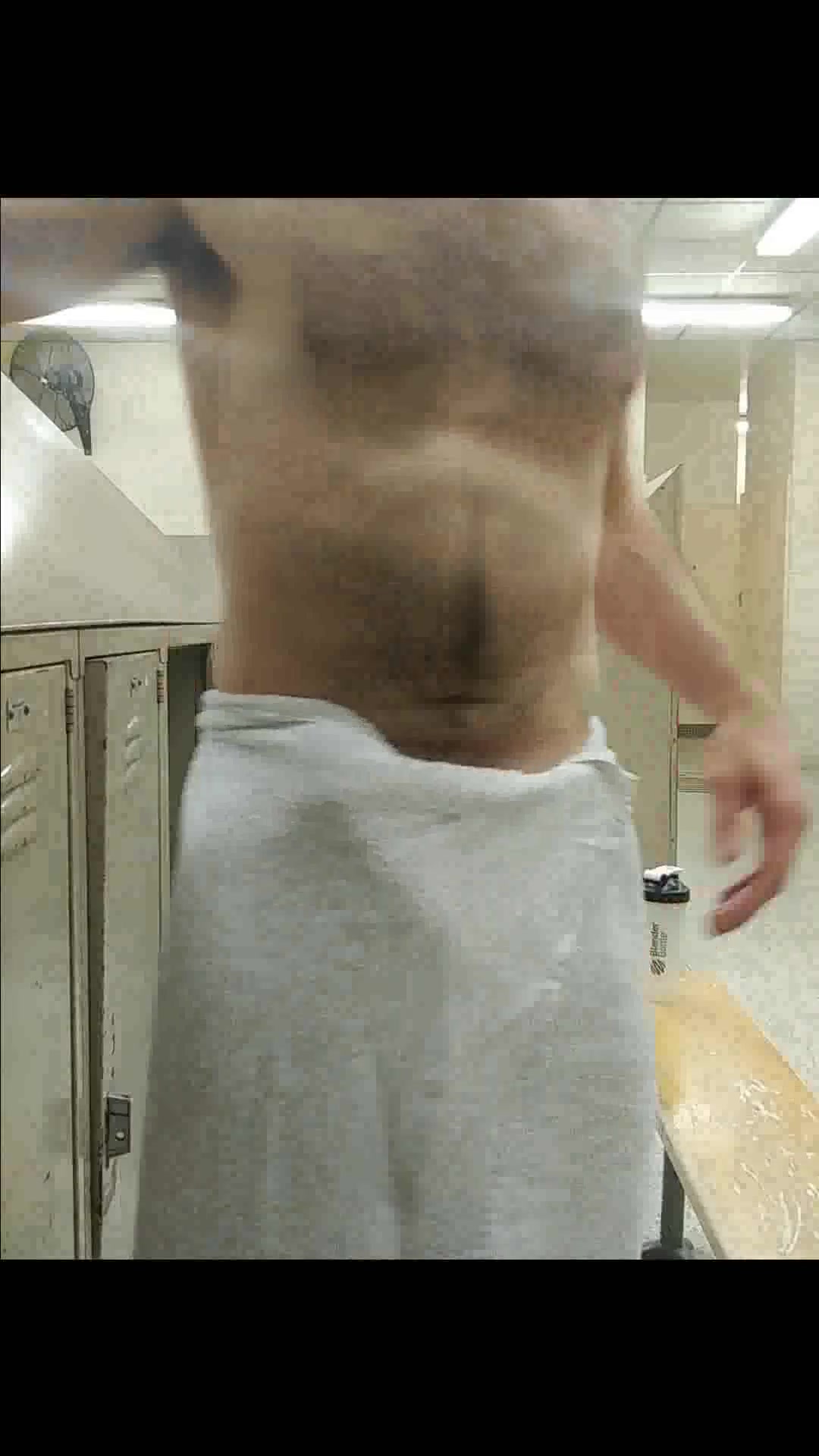Public gay sex Hard in the locker room picture