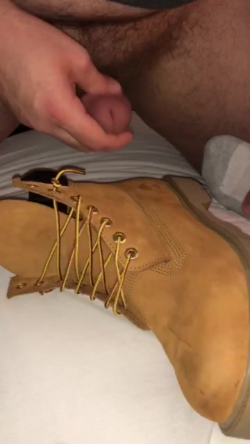 My friend cum on my timberland boots
