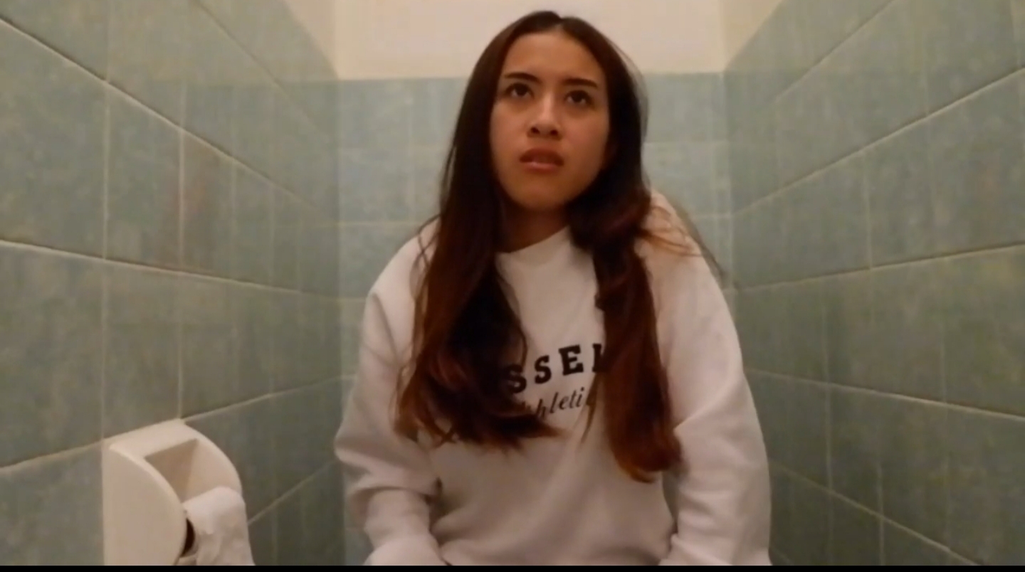 Sexy teen toilet diarrhea farting scene - video 35