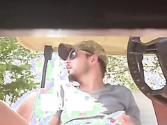 Redneck Busts a Nut on the Golf Course