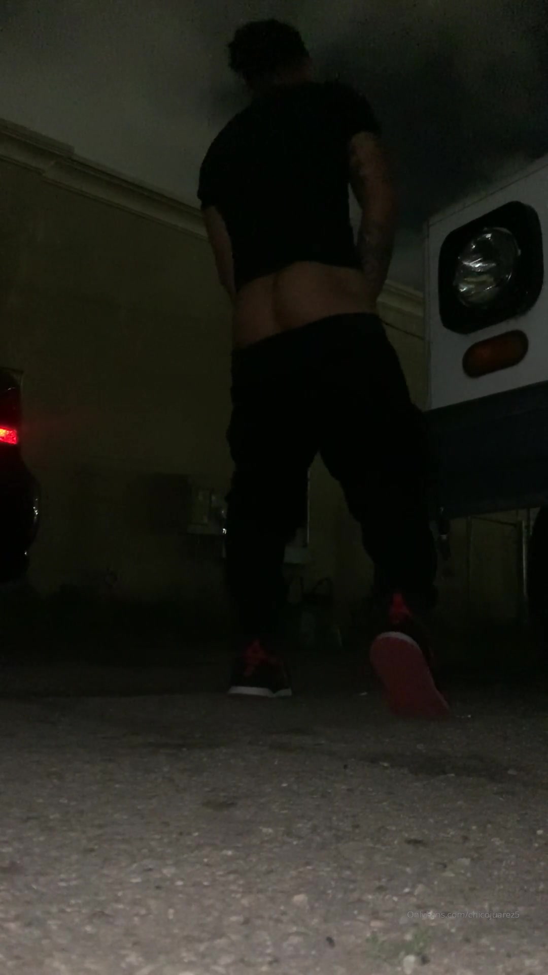 Jerking off in the  parking lot