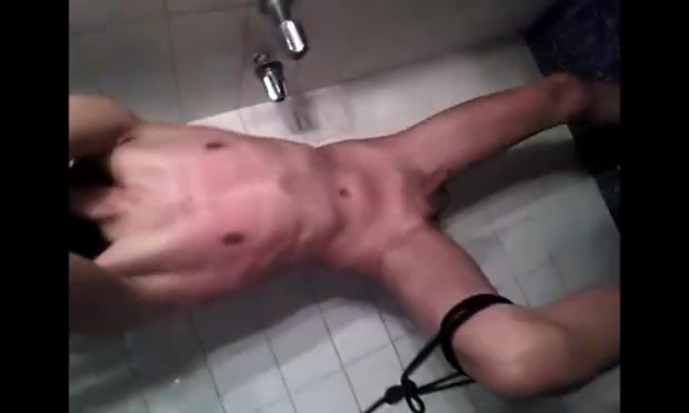 whipped in the shower stall
