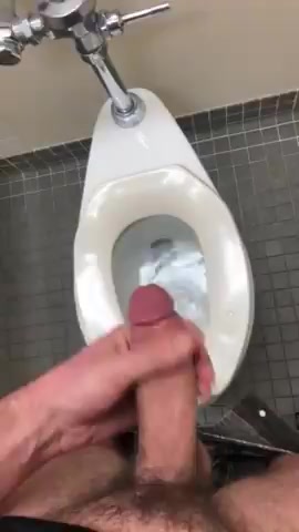 Cumming on toilet - video 2