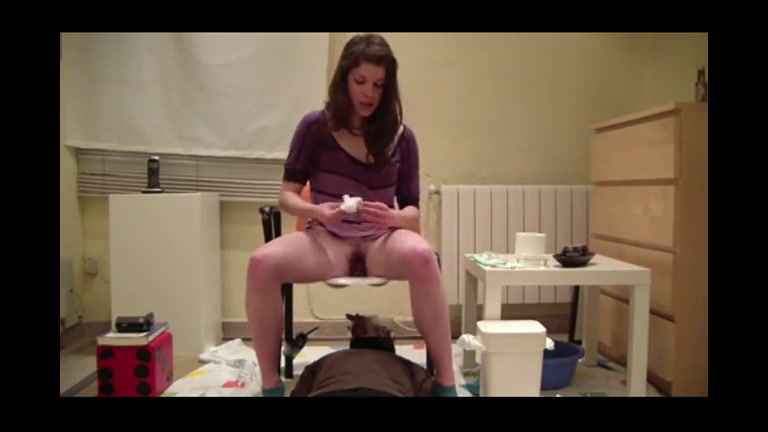 Human toilet at a girl's party